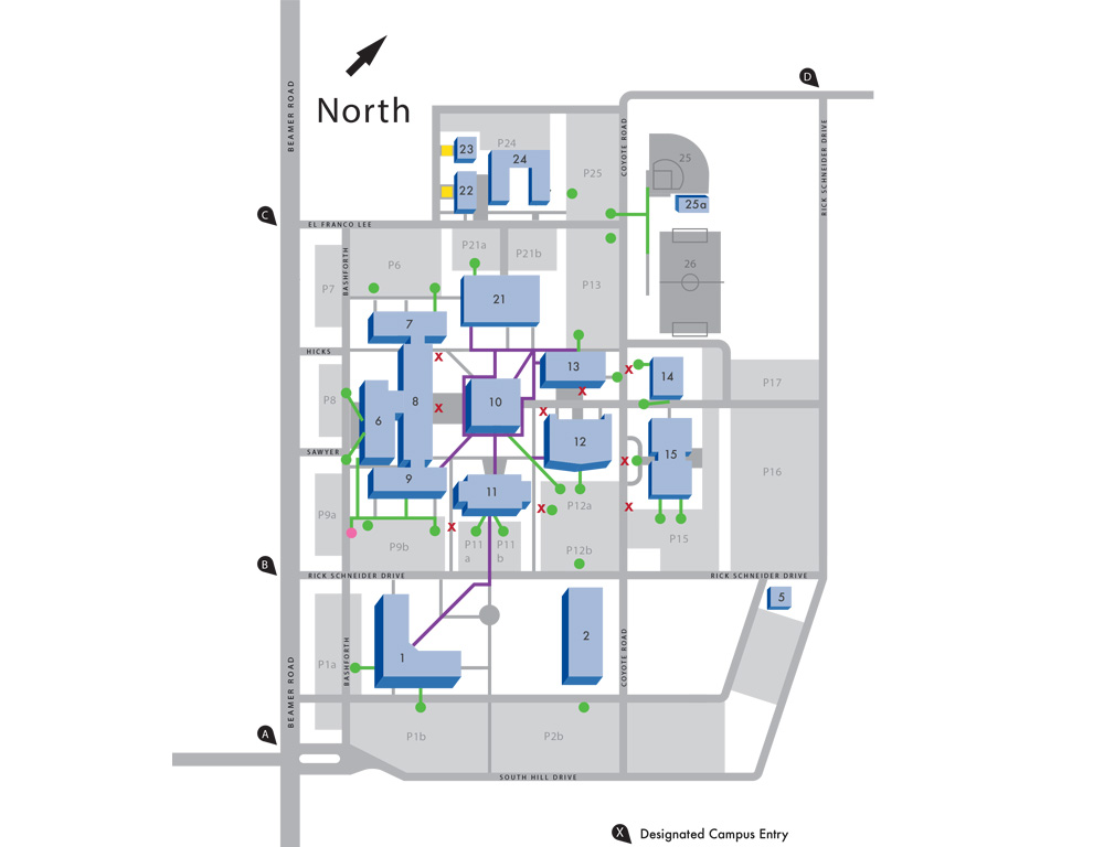 South campus map