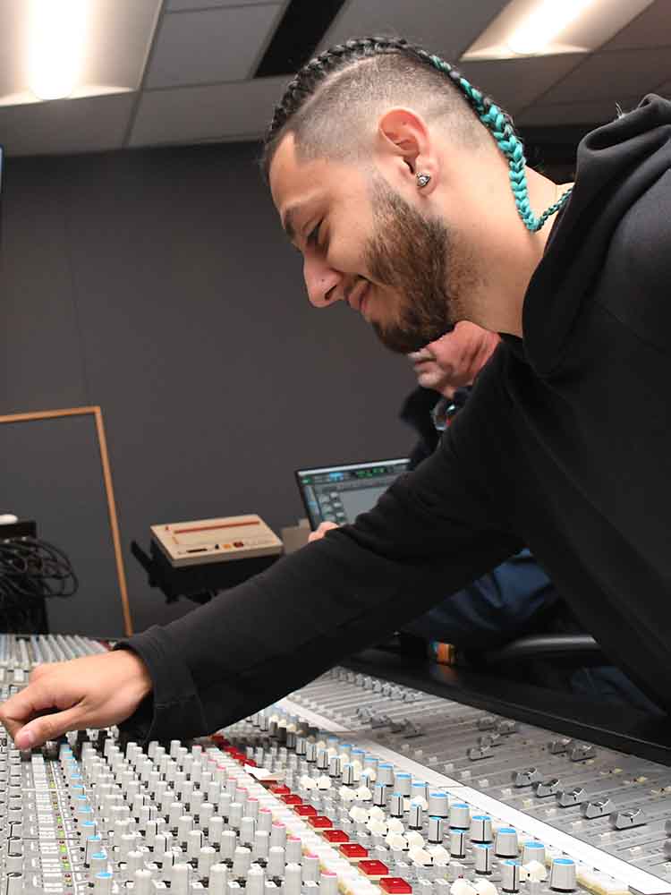 audio engineering student