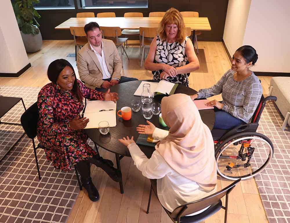 Neurodiversity staff meeting for training about how to better serve neurodiversity students.