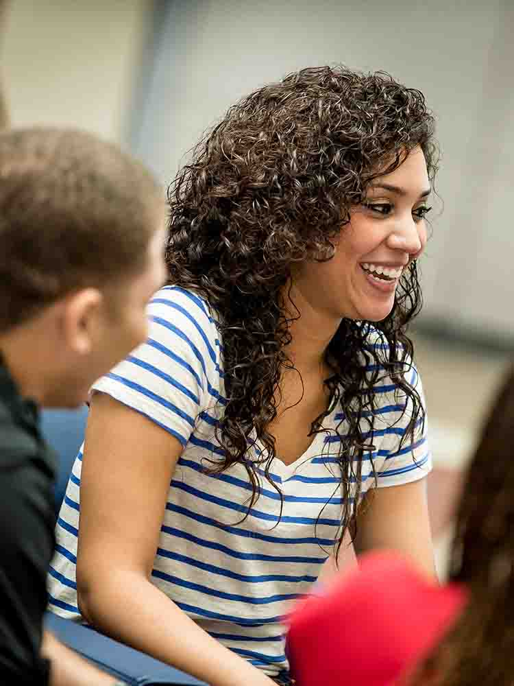 Girl smiling