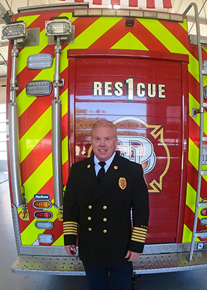 Fire chief Mike Vogel